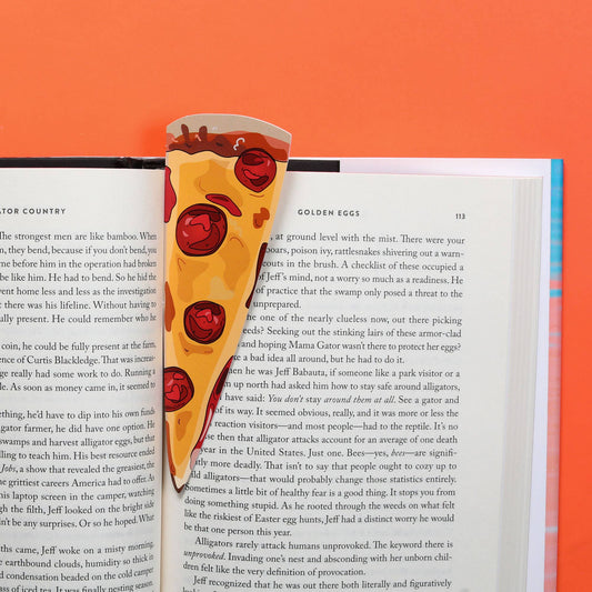 Bookmark-066: Pepperoni Pizza (it's die cut!)