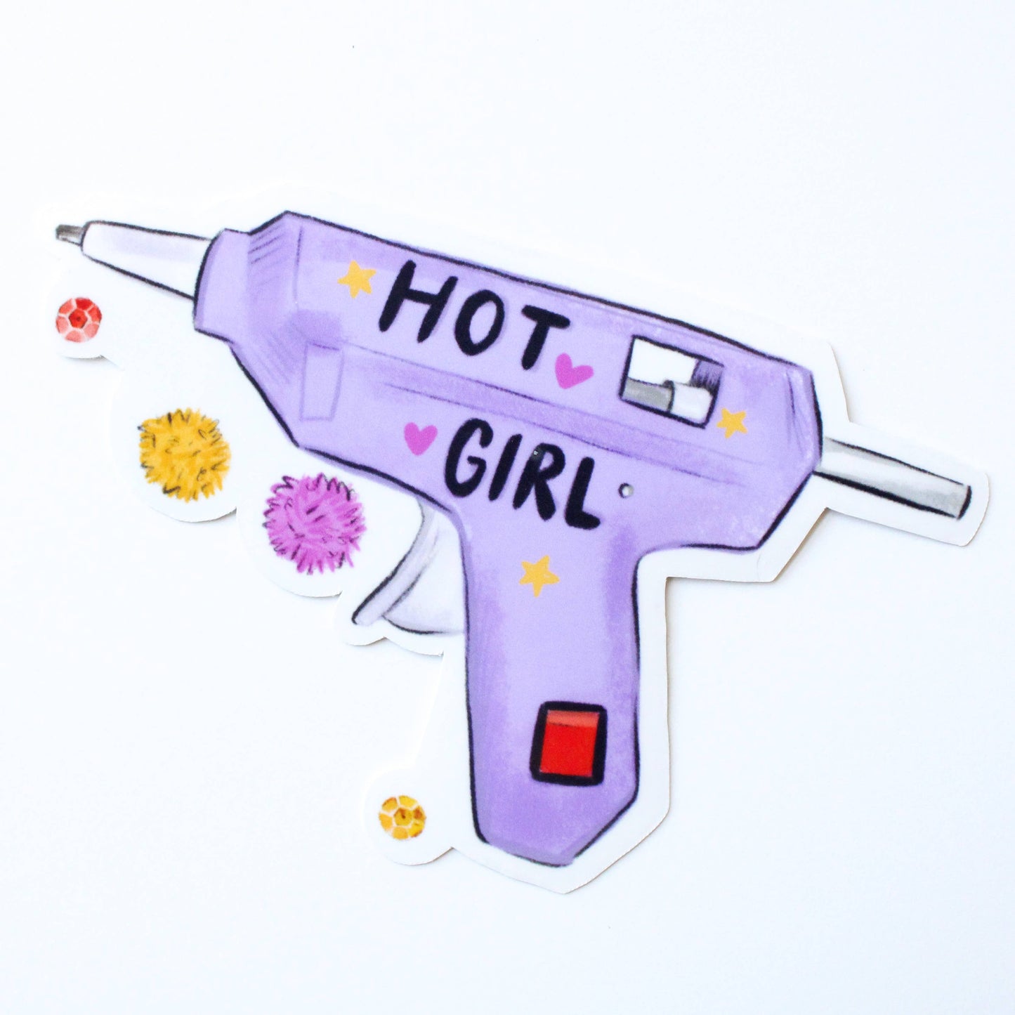 Sticker: Hot Girls Are Crafty!