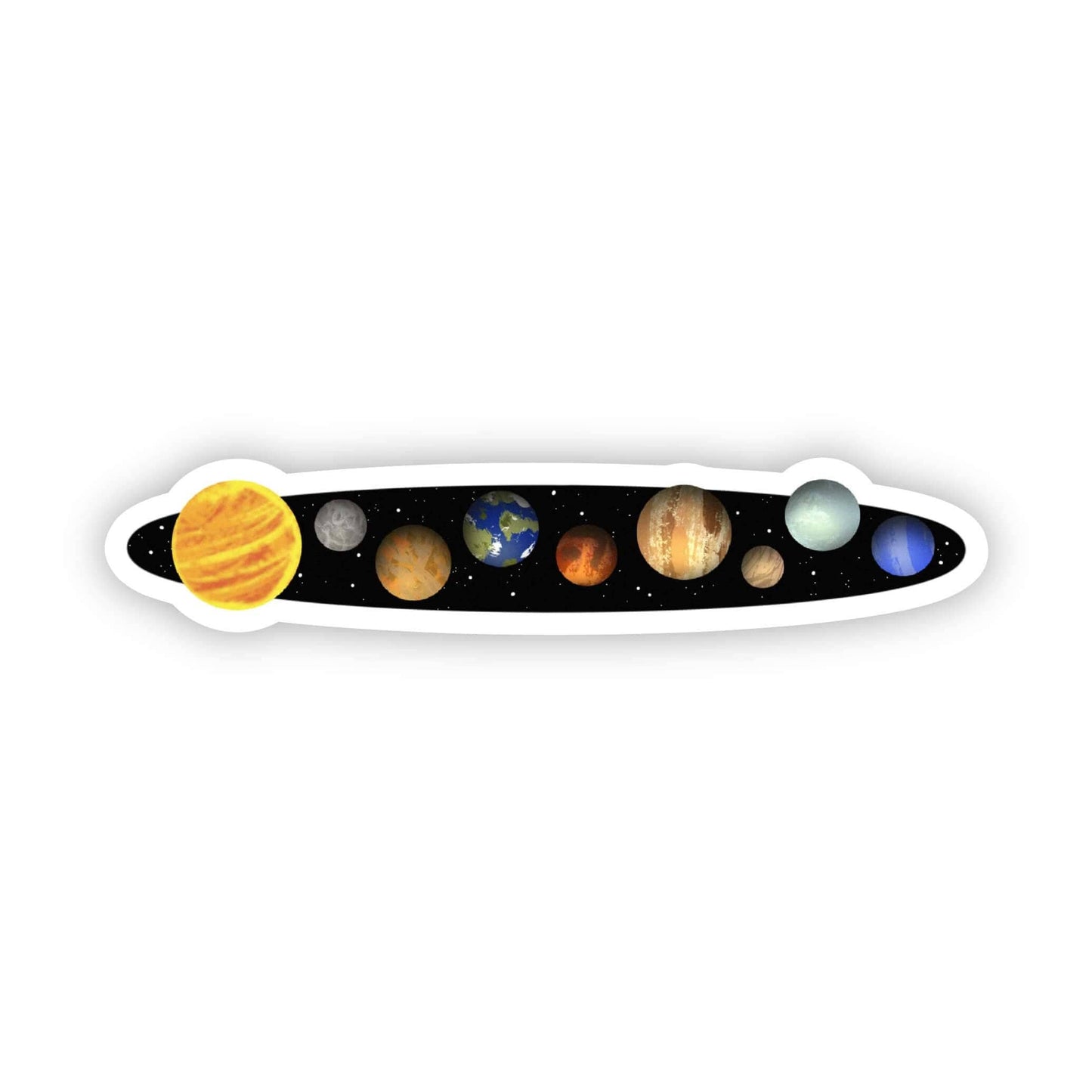Sticker: 8 Planets & Moon