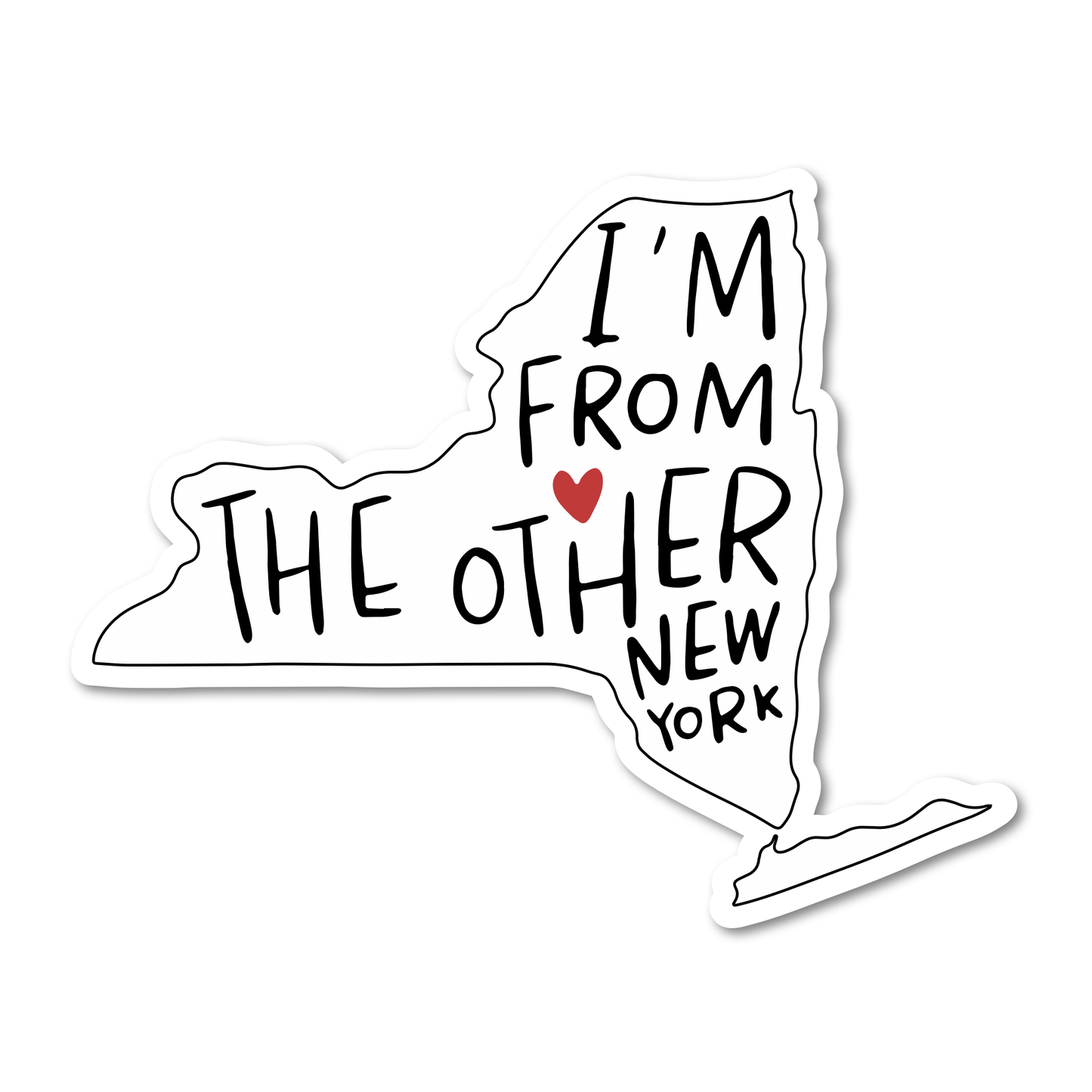 Sticker: I'm From The Other New York