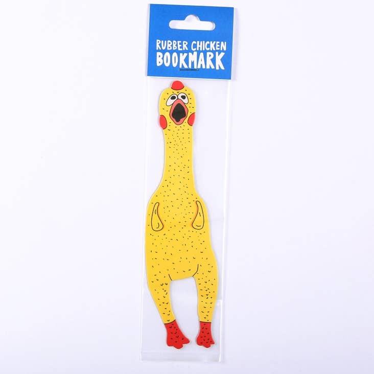 Bookmark-068: Rubber Chicken (it's die cut!)
