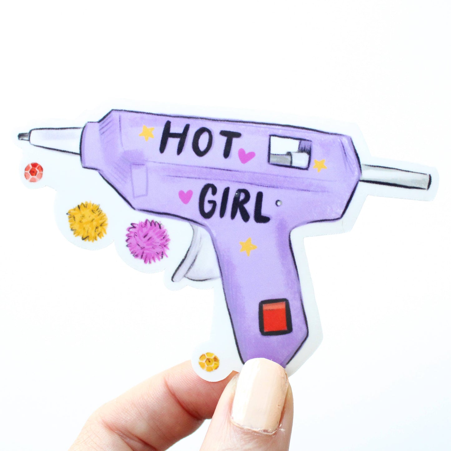 Sticker: Hot Girls Are Crafty!