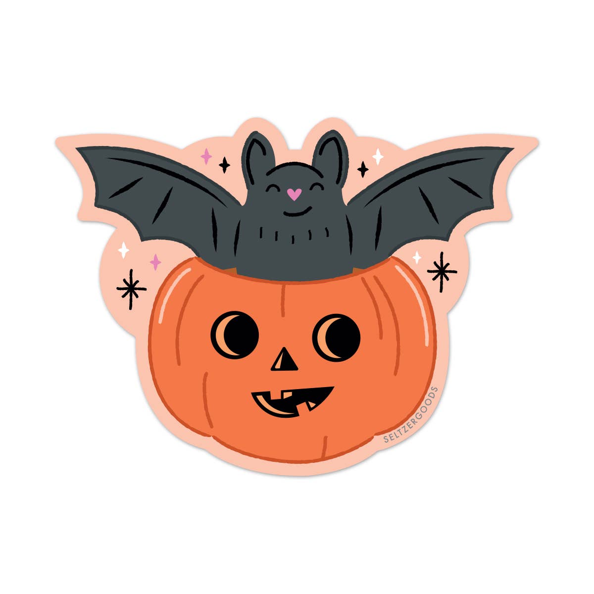 Sticker: Pumpkin Bat