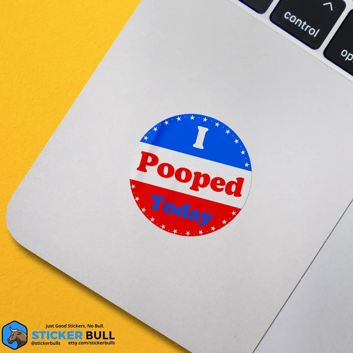 Sticker: I Pooped Today Voting Parody Sticker
