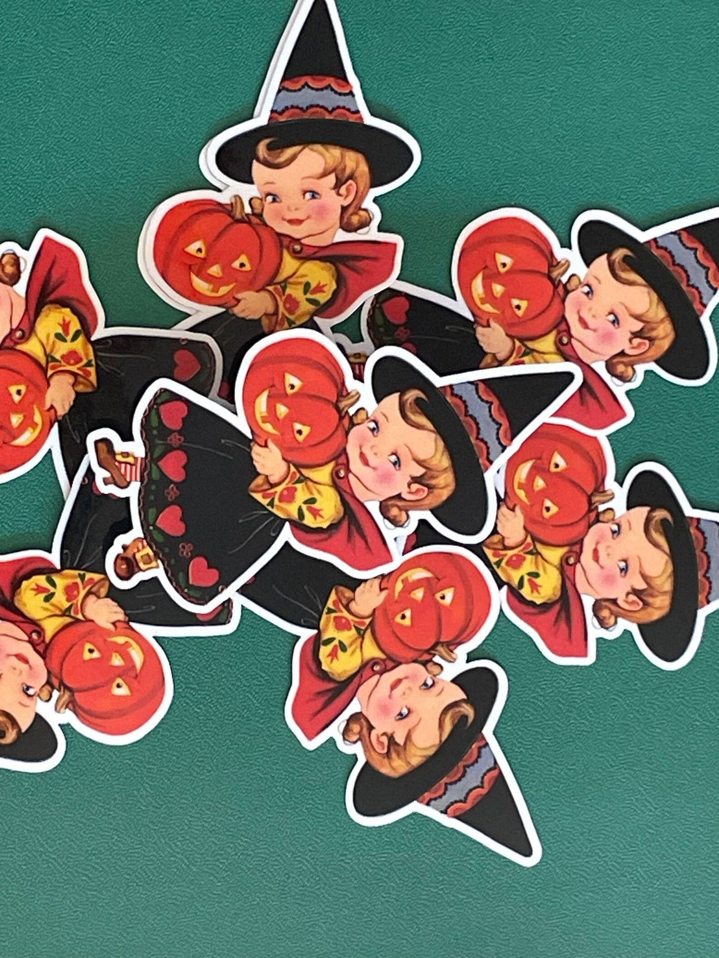 Sticker: Halloween - Witch and Her Pumpkin