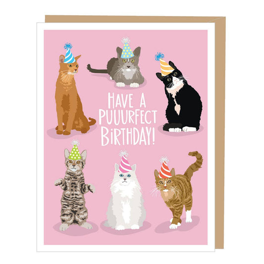 Greeting Card - Birthday: Puurfect Cats