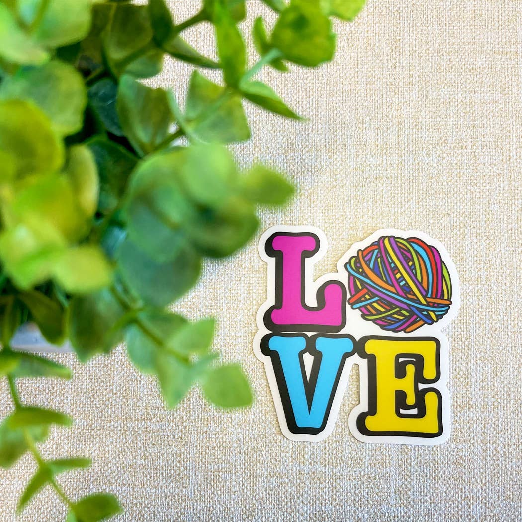 Sticker: LOVE Yarn