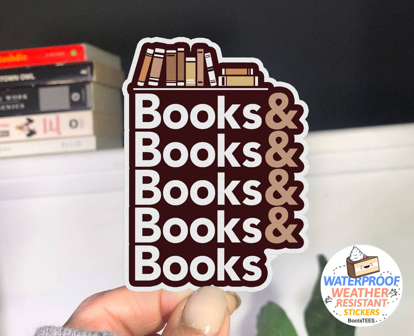 Sticker: Books & Books