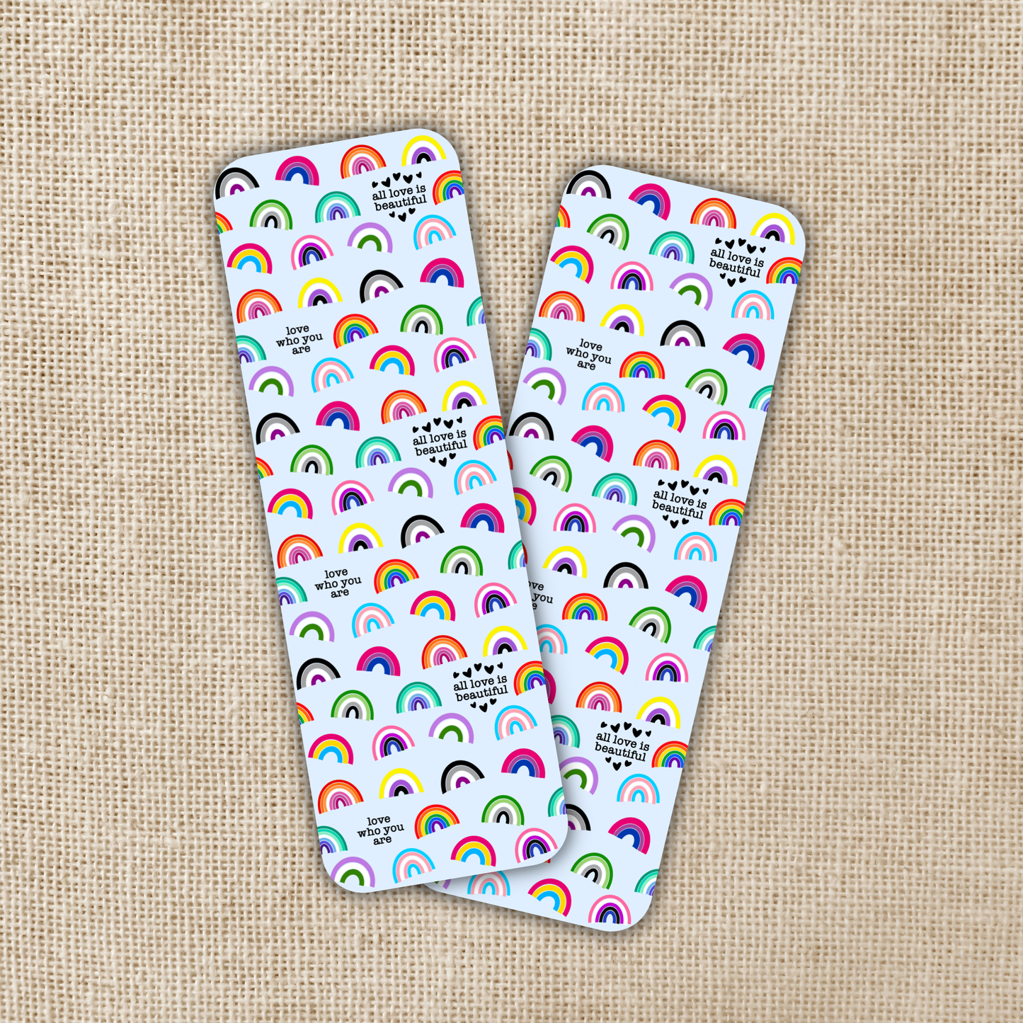 Bookmark-010: LGBTQIA+ Pride Rainbows