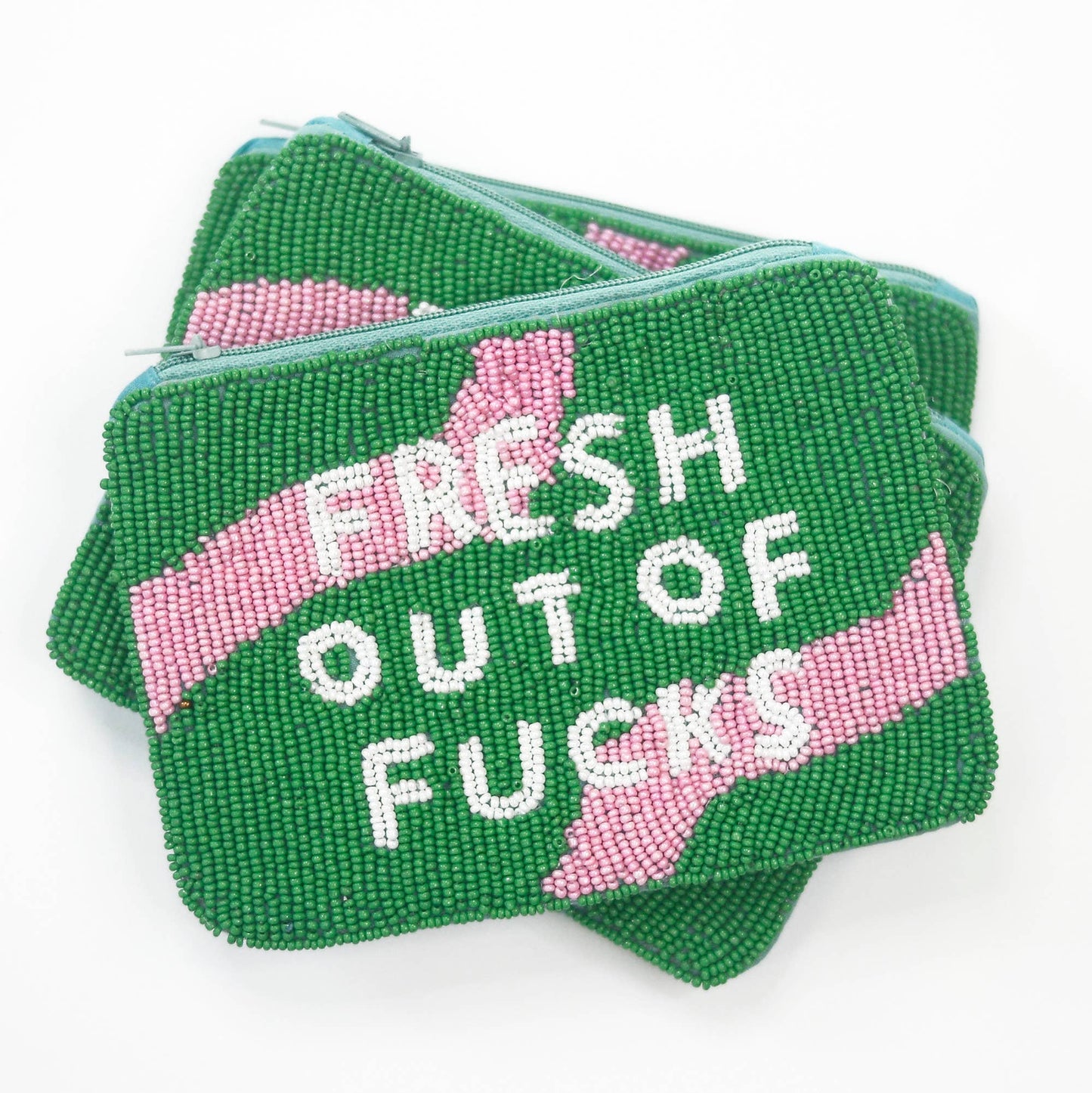 Seed Bead Bag: Fresh Out of F*cks