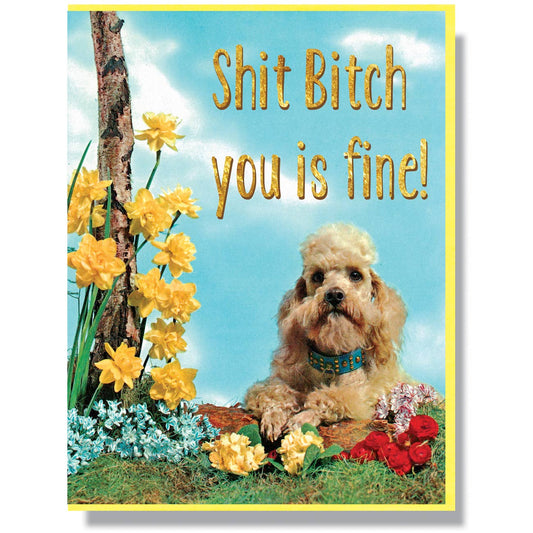 Greeting Card - Misc: Sh*t Bitch, You Is Fine