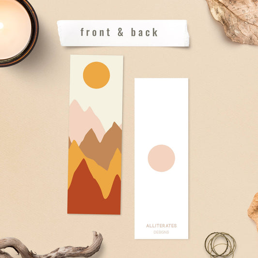 Bookmark-030: Abstract Mountains