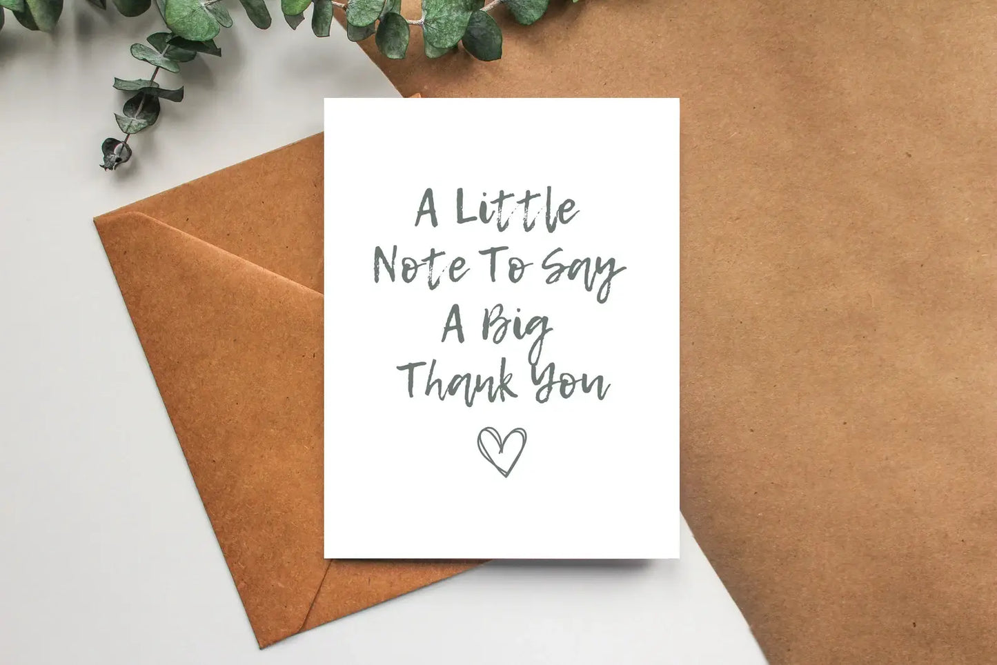 Greeting Card - Thank You: A Little Note to Say a Big Thank You