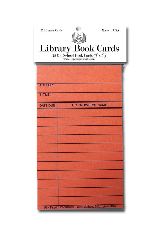 Book Cards: Assorted Vintage Nostalgia Library Card Pack