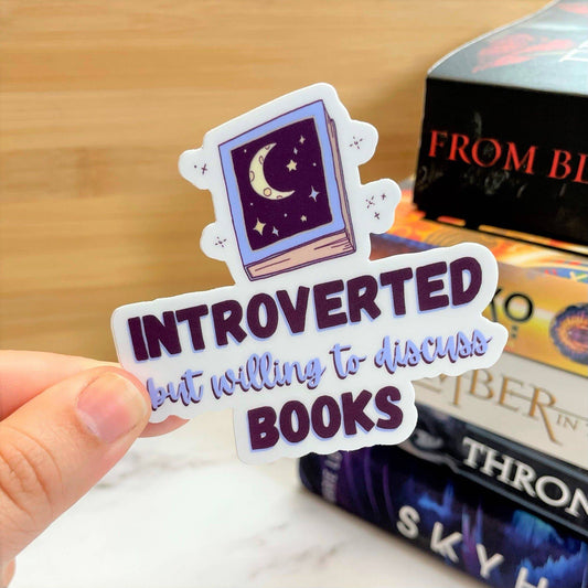 Sticker-Books-31: Introverted But Willing to Discuss Books