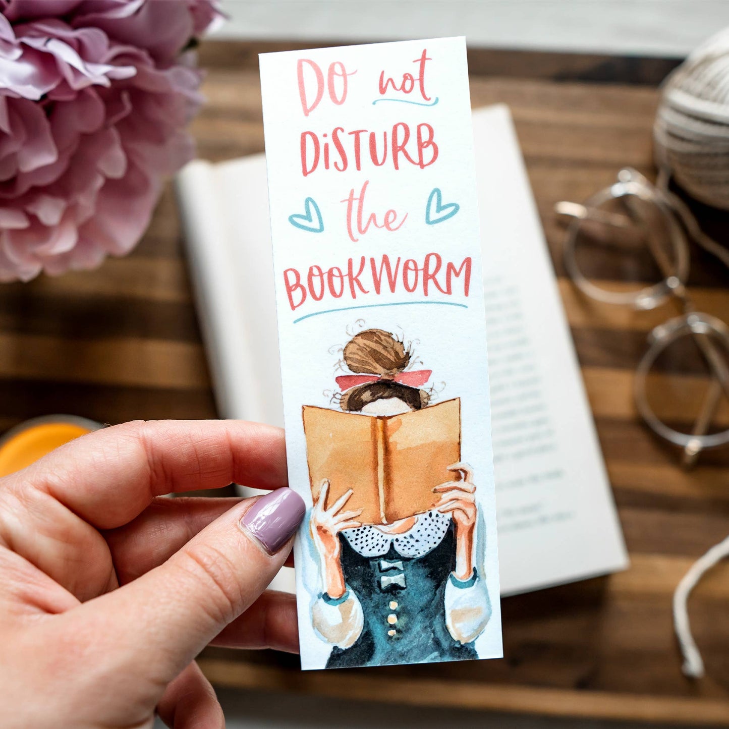 Bookmark-036: Do Not Disturb the Bookworm
