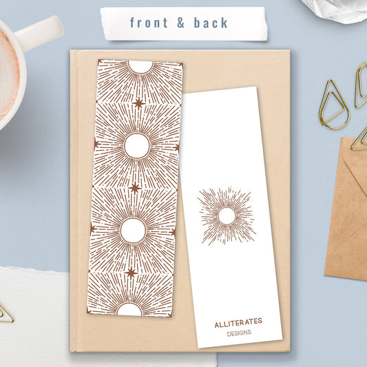 Bookmark-029: Abstract Celestial Suns