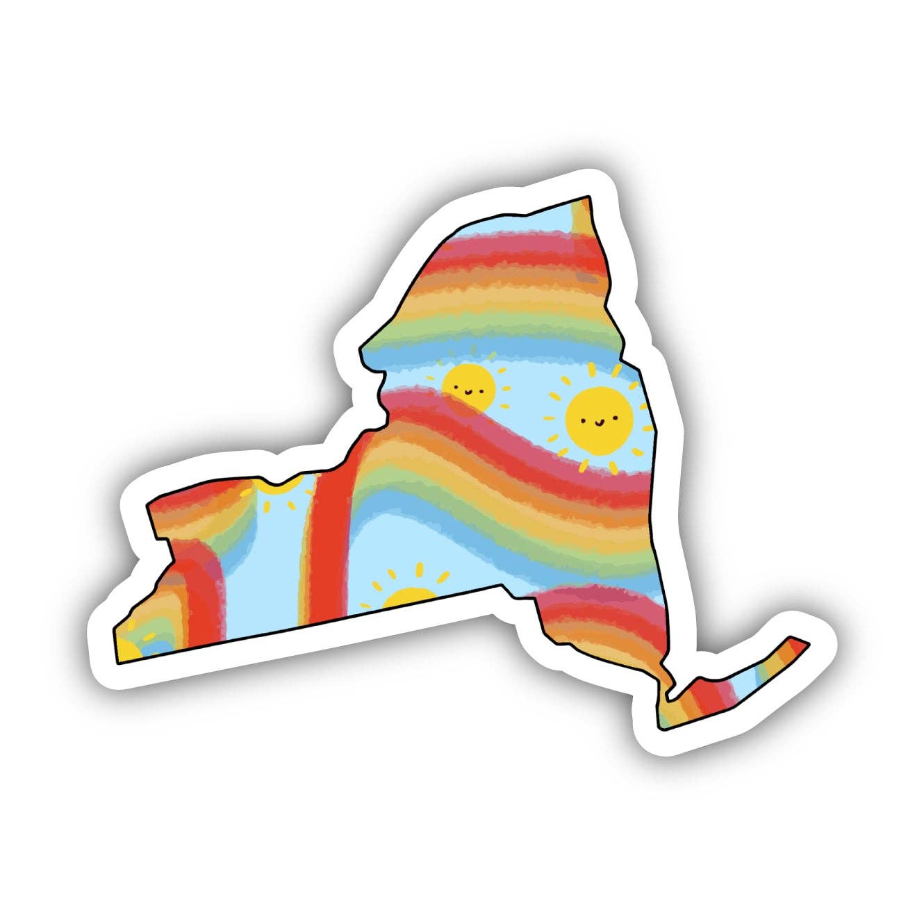 Sticker: New York Rainbow