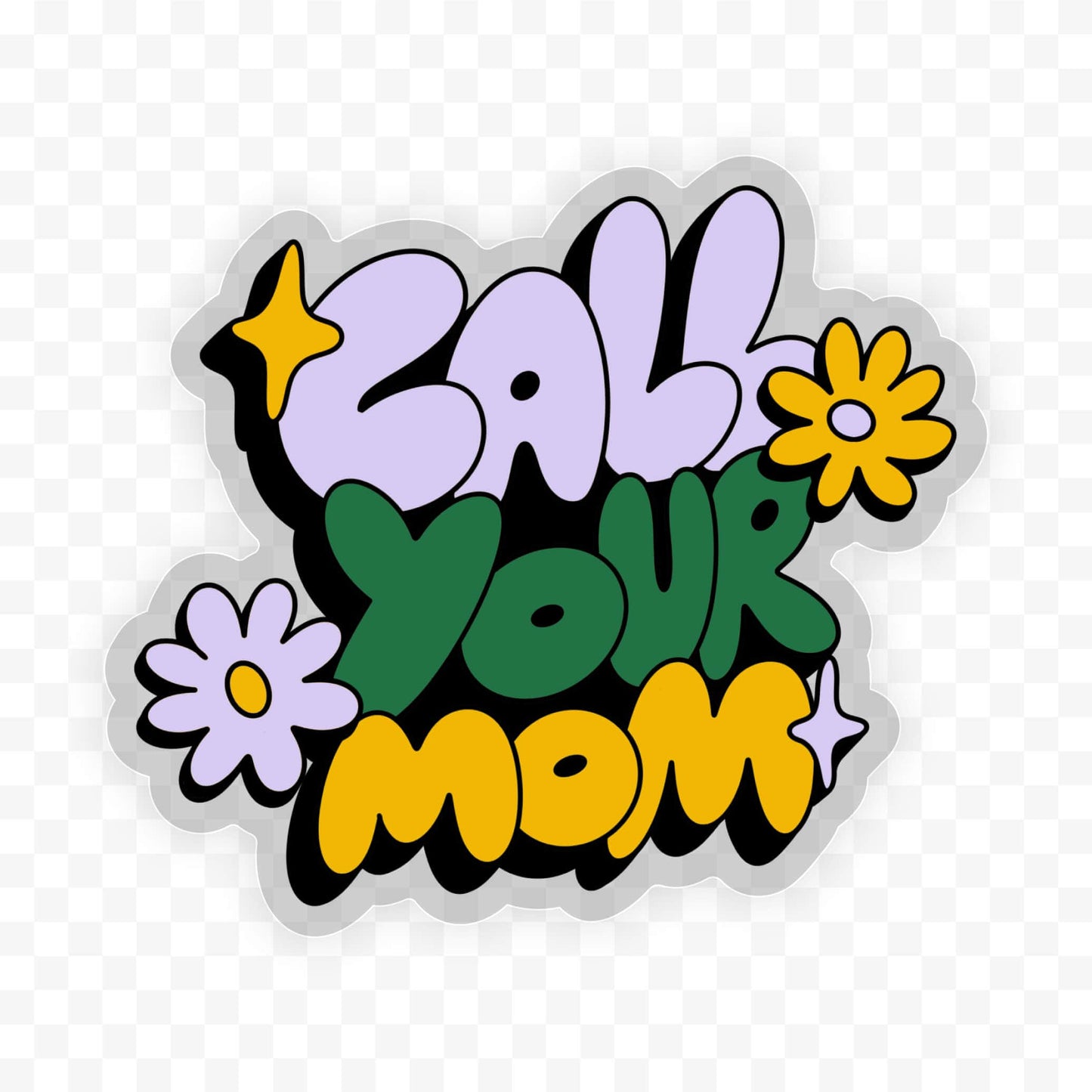 Sticker-Women-12: Call Your Mom