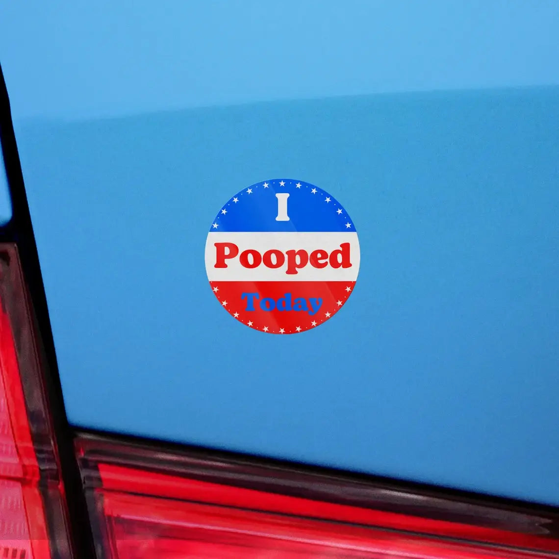 Sticker: I Pooped Today Voting Parody Sticker