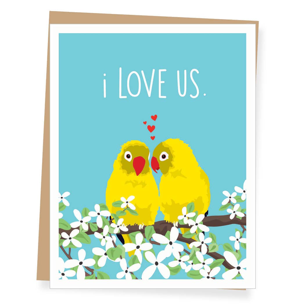 Greeting Card - Love: Love Birds