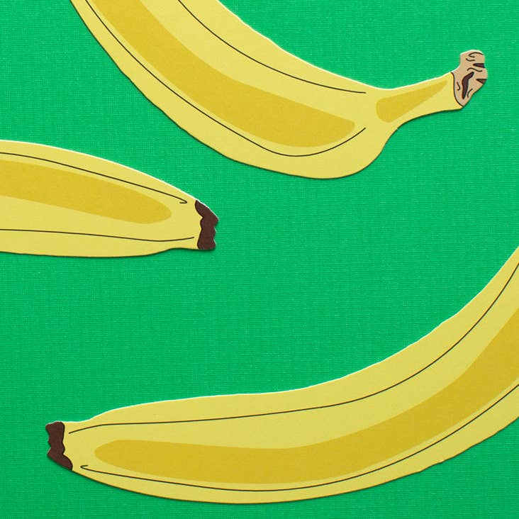 Bookmark-061: - Banana (it's die cut!)