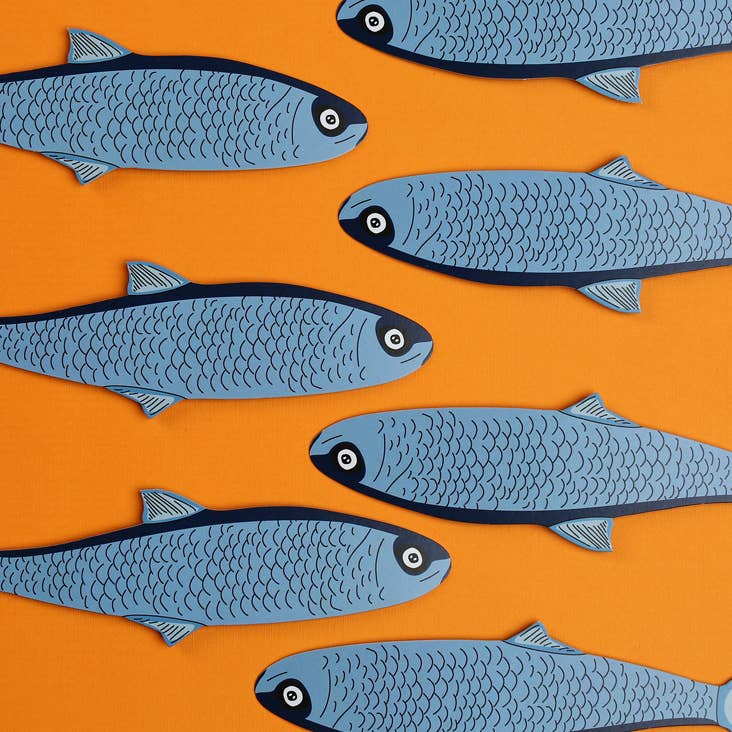 Bookmark-064: Fish (it's die cut!)