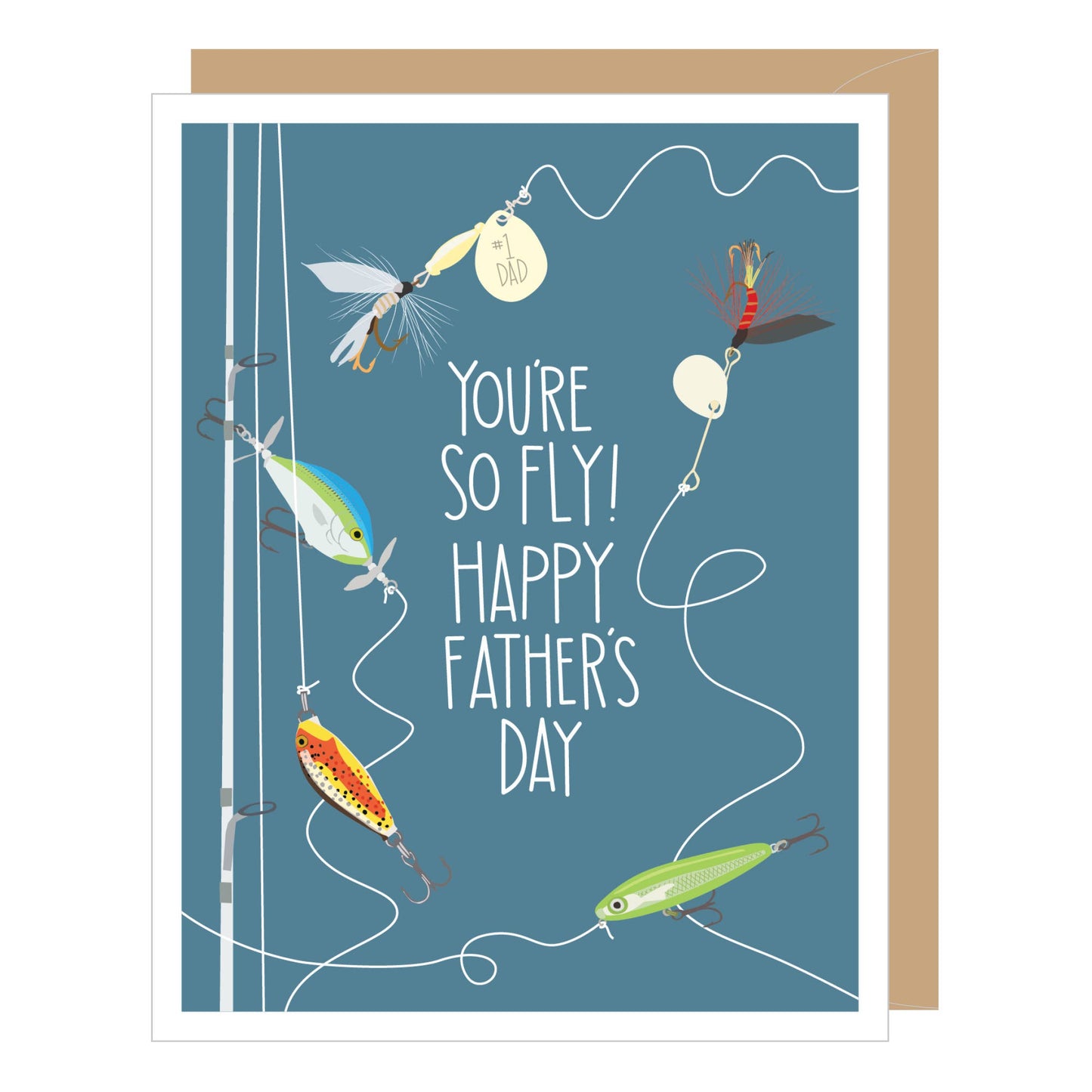 Greeting Card - Father's Day: Fishing Lures