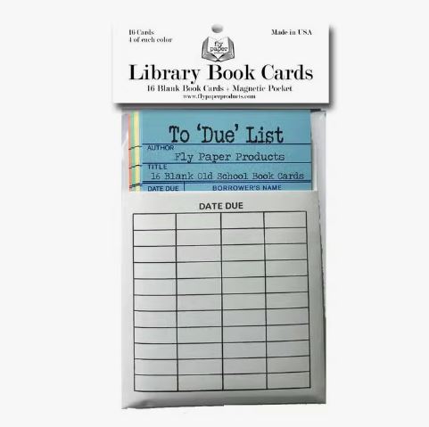 Book Cards: Magnetic Memo Vintage Library