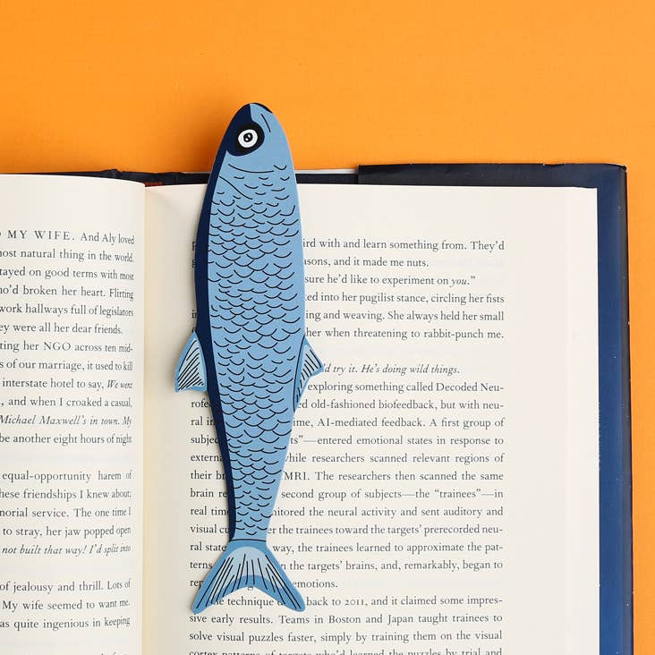 Bookmark-064: Fish (it's die cut!)