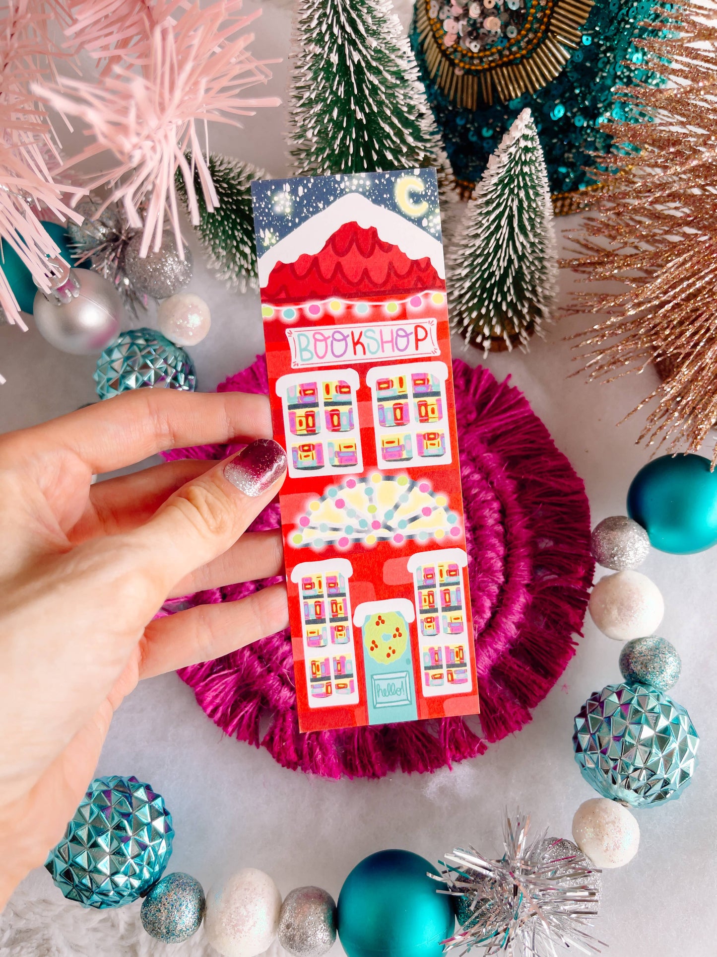 Bookmark-Christmas-01: Christmas Bookshop