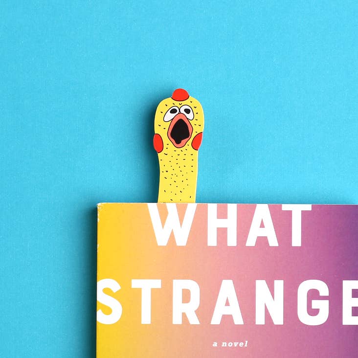 Bookmark-068: Rubber Chicken (it's die cut!)