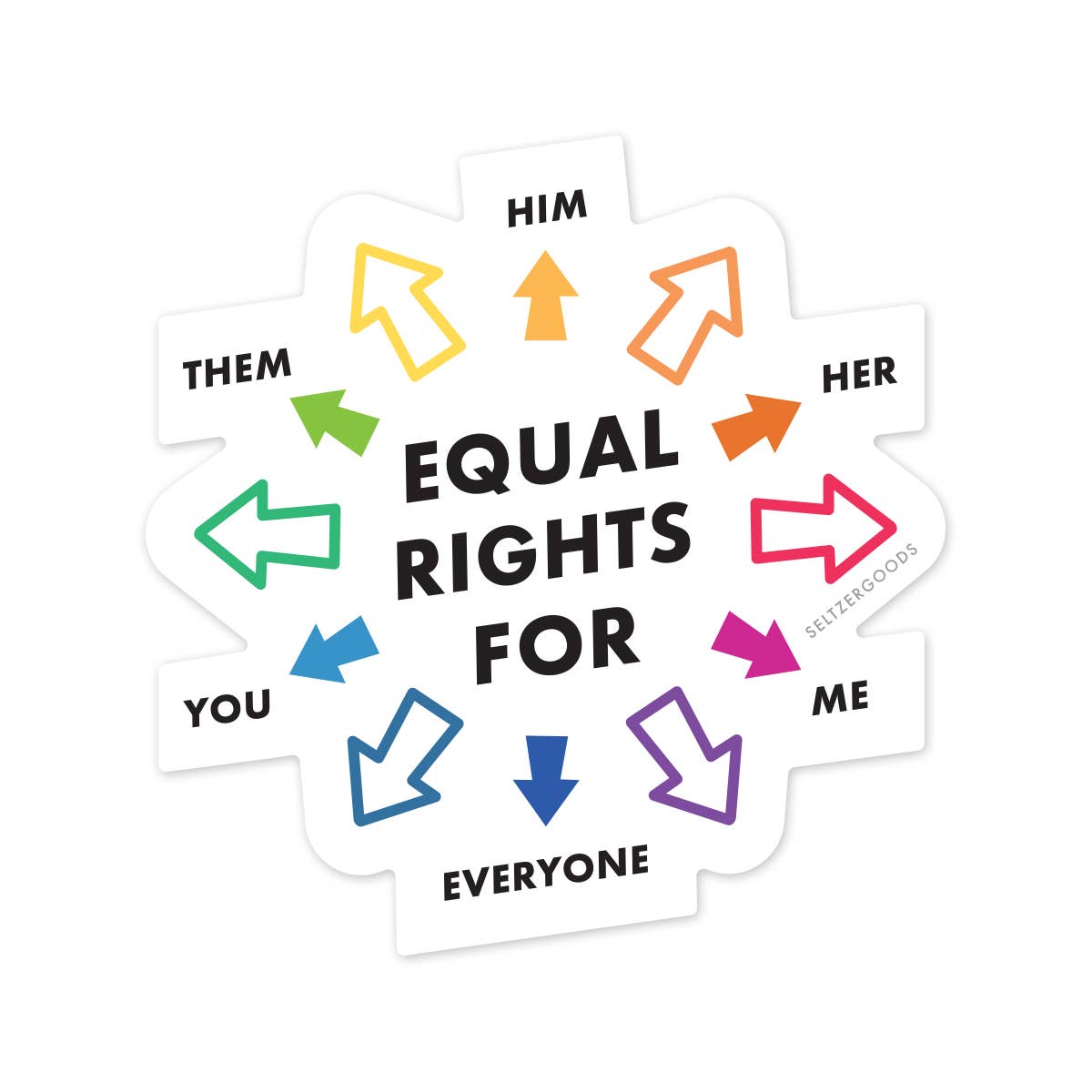 Sticker-LGBTQIA+-09: Equality Arrows