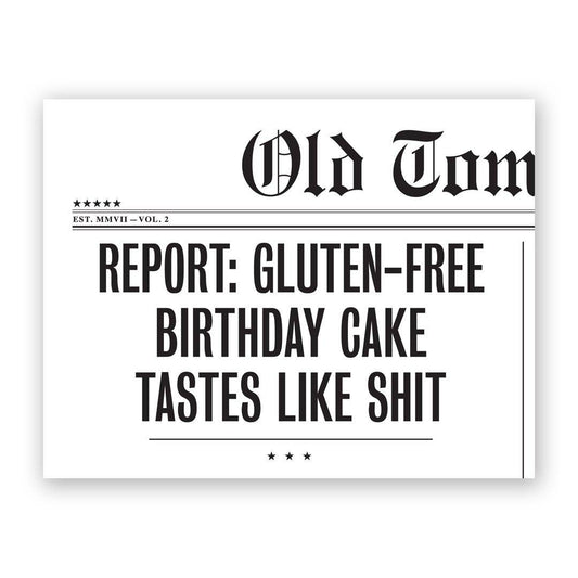 Greeting Card - Birthday: Gluten-Free Birthday Cake