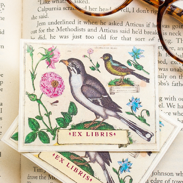 Bookplates: Bird And Flowers
