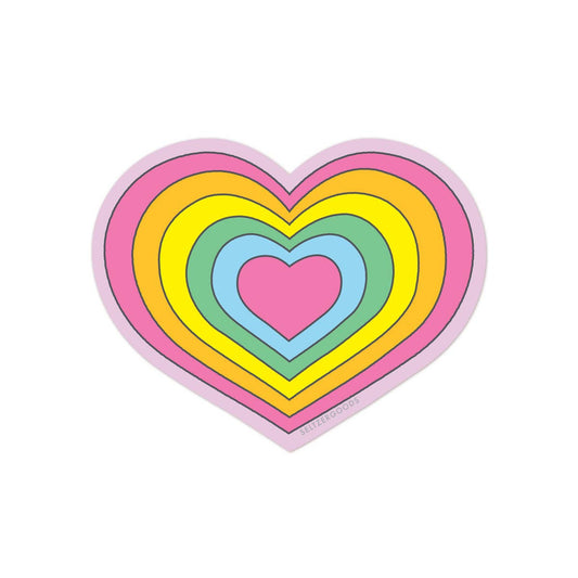 Sticker: Rainbow Heart