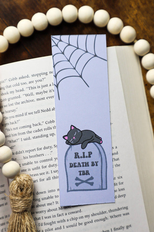 Bookmark-015: R.I.P Death By TBR (With Tassel)