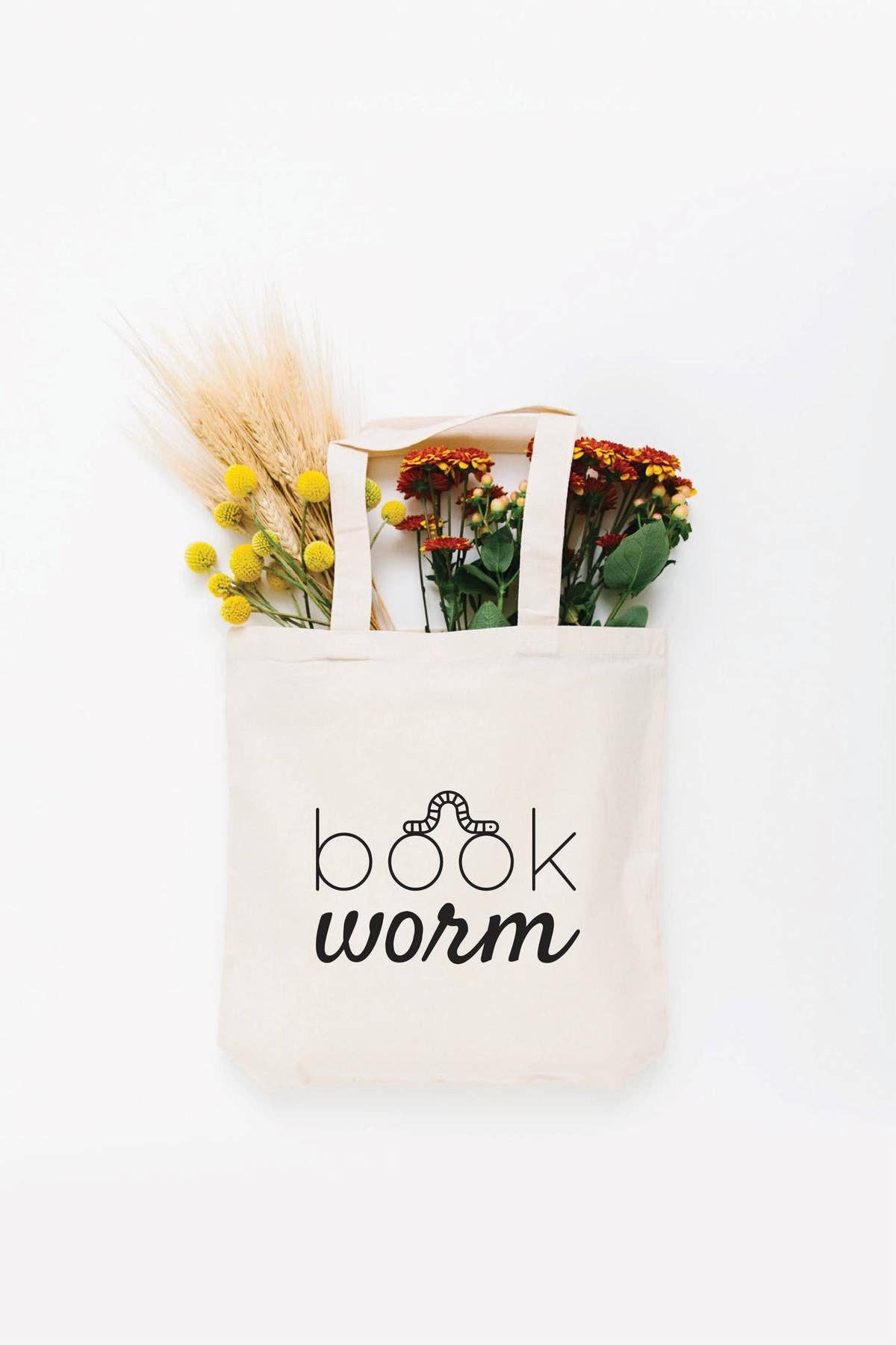 Tote Bag: Book Worm (Small)