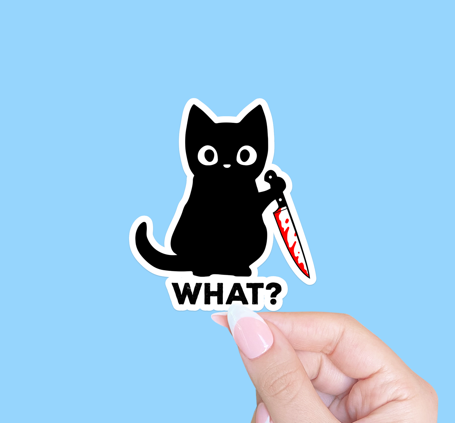 Sticker-Cat-21: Killer Cat...What?