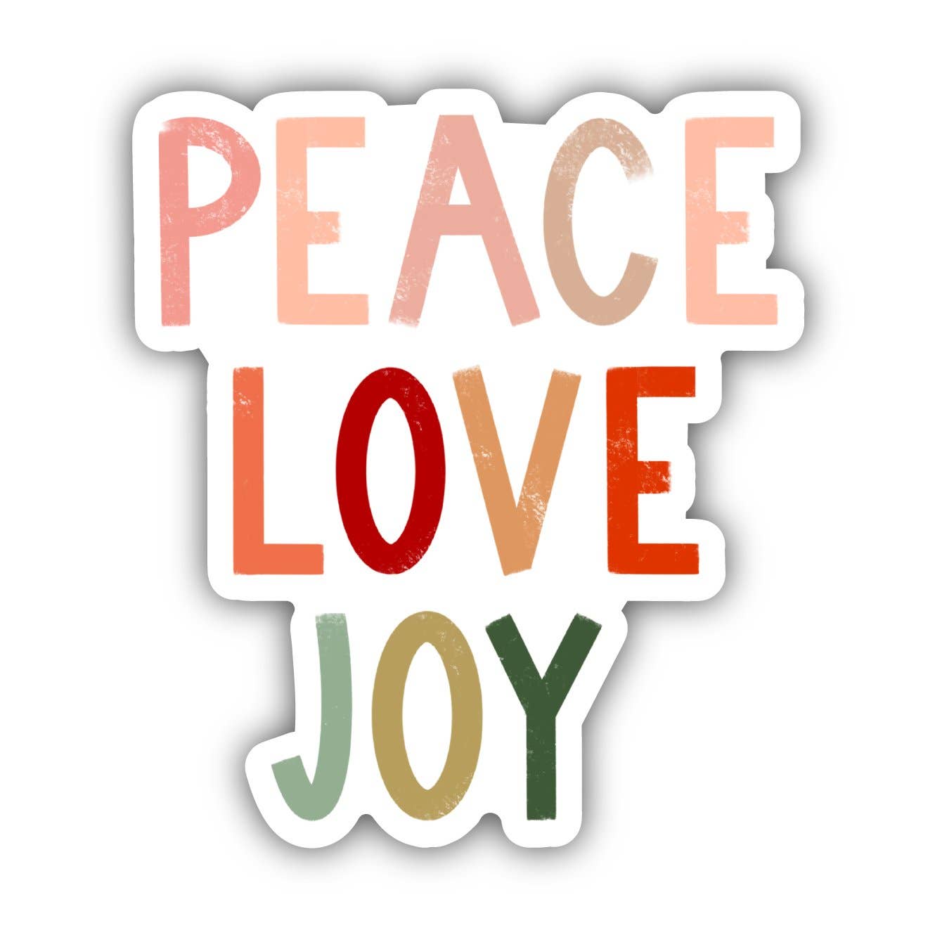 Sticker-Peace-03: Peace Love Joy
