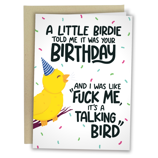 Greeting Card - Birthday: Little Birdie