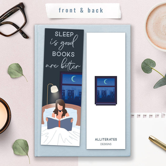 Bookmark-053: Sleep is Good, Books are Better