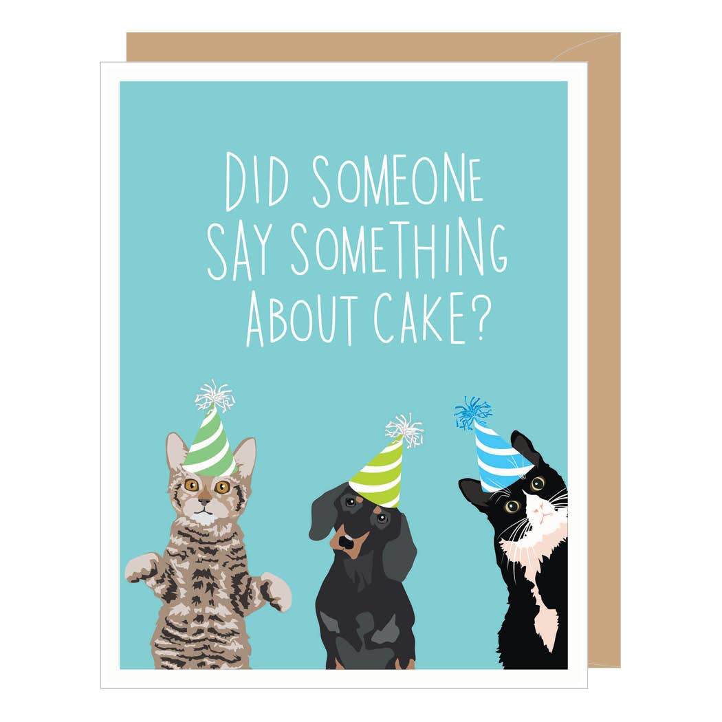 Greeting Card - Birthday: Something About Cake