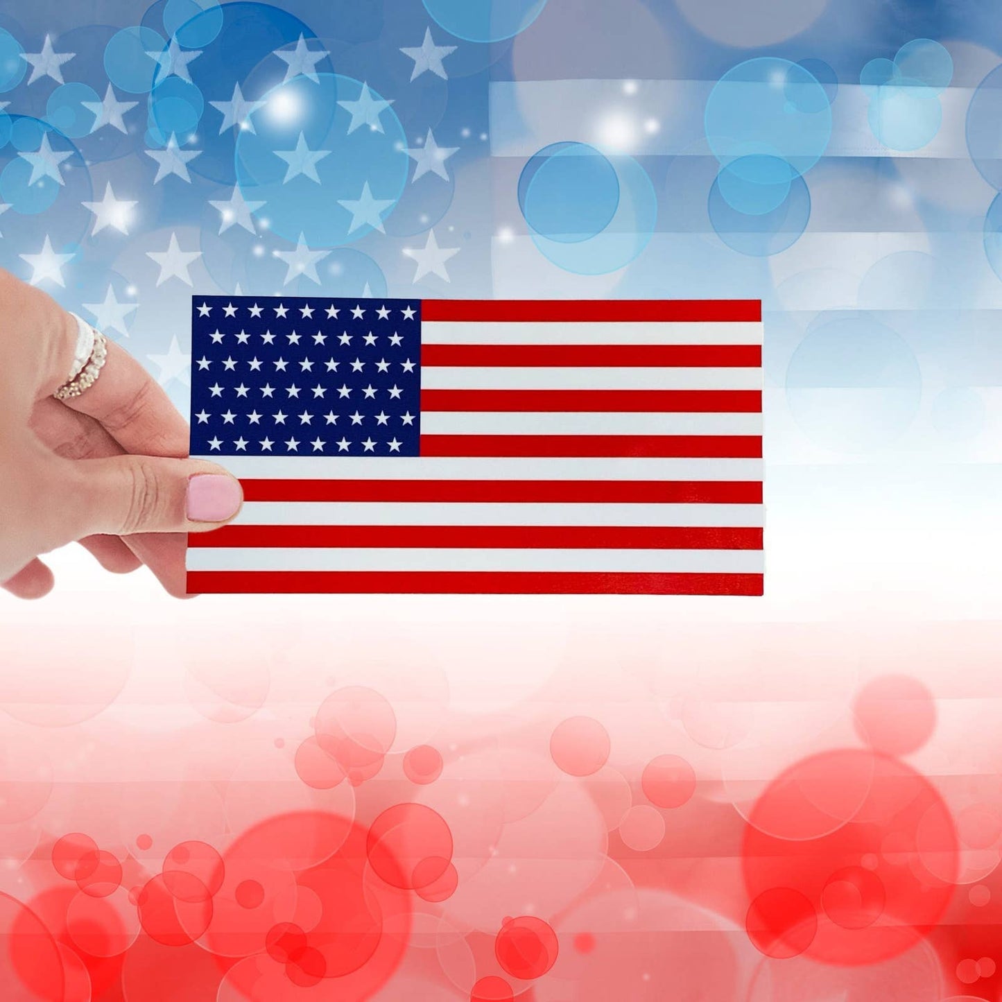 Sticker-Political-01: American Flag
