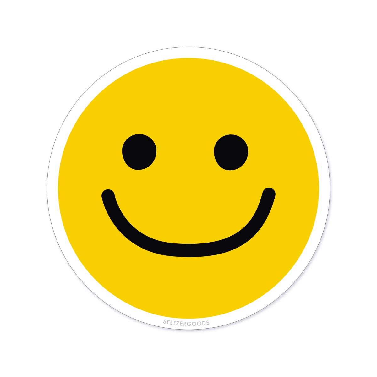 Sticker-Social-04: Smiley Yellow Face