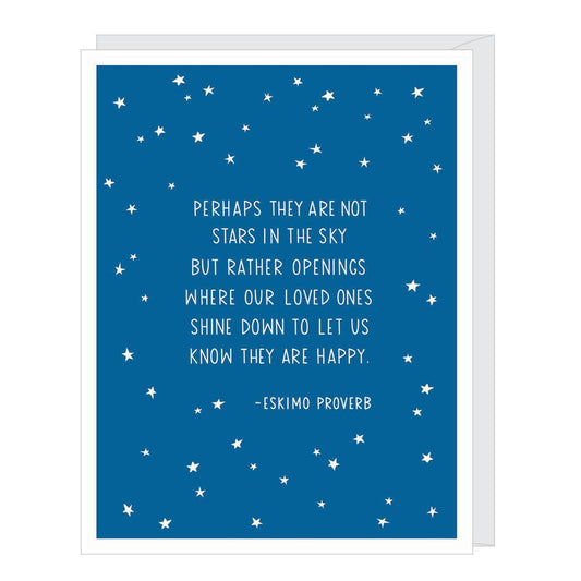 Greeting Card - Sympathy: Stars in the Sky Proverb