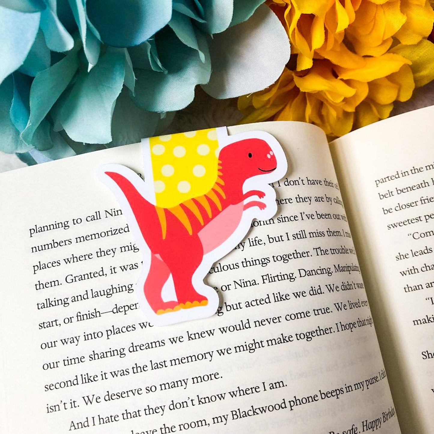 Bookmark-058: T-Rex Dinosaur (Magnetic)