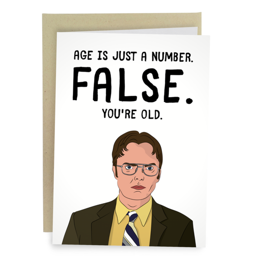 Greeting Card - Birthday: FALSE Dwight Schrute