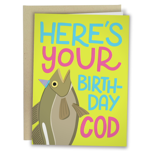 Greeting Card - Birthday: Here's Your Birthday Cod