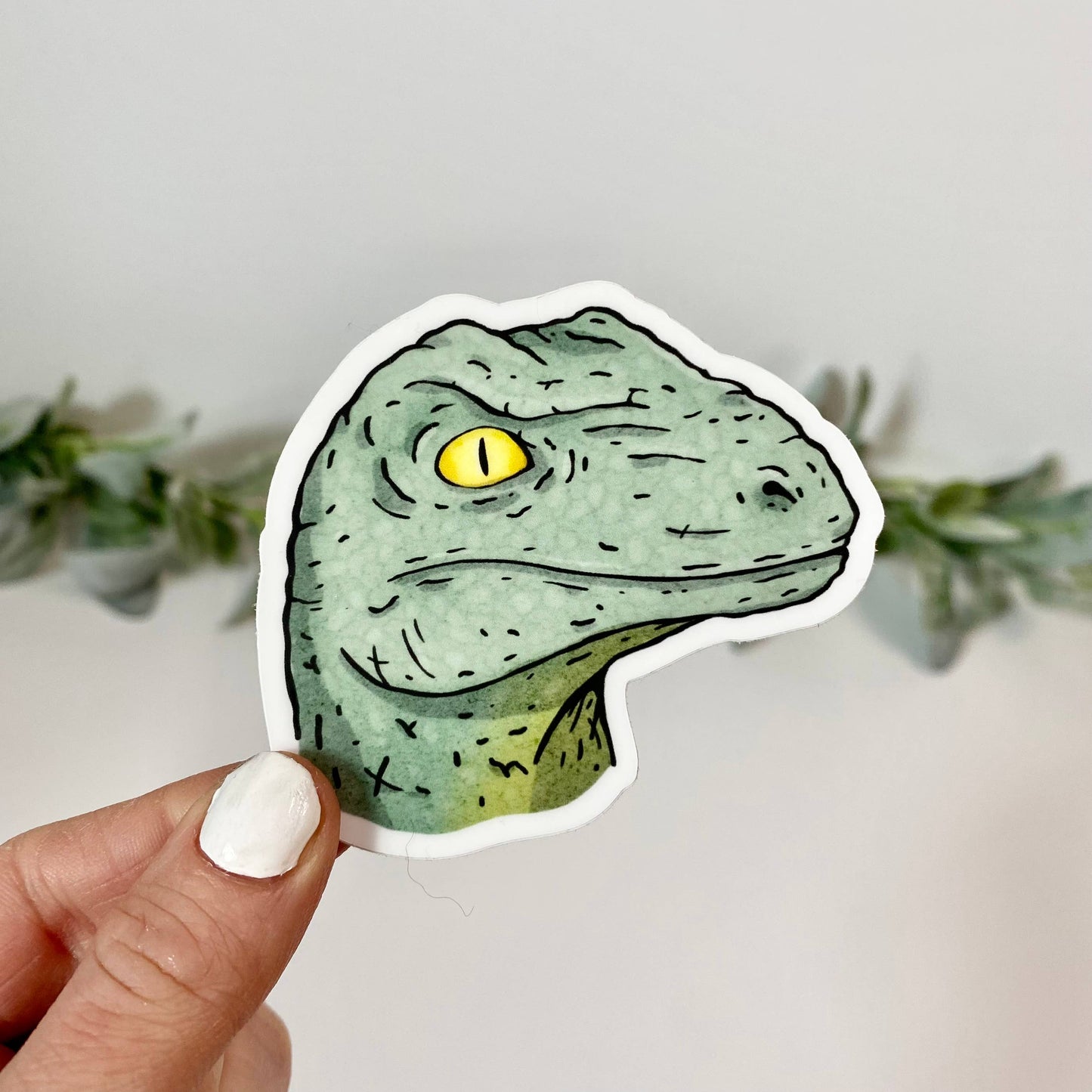 Sticker-Dino-01: Velociraptor Dinosaur